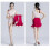 (120cm-Red340)Abito da ballo latino per bambine, tango, rumba e danza 2