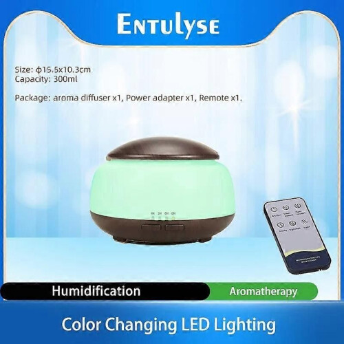 (300 ml D con telecomando 370) Diffusore di oli essenziali da 300 ml e 500 ml, diffusore elettrico per