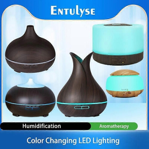 (300 ml D con telecomando 370) Diffusore di oli essenziali da 300 ml e 500 ml, diffusore elettrico per 1