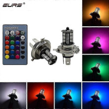 (H11277)Exquisite Eurs H4 H11 H7 RGB LED Auto Moto Faro 5050 LED 27 SMD Fendinebbia H1 H3 21smd