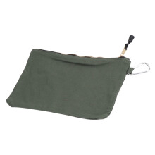 Reißverschluss-Werkzeugtasche Mehrzweck Canvas wasserdicht tragbar mit Karabiner für Aufbewahrung Olivgrün