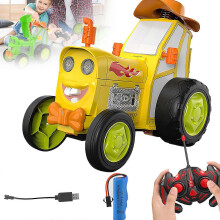 (Yellow313) 100% Uudet Päivitetyt Rc-Hullut Hyppyautot, Joulu Syntymäpäivälahja Pojille, Musiikki Tanssi