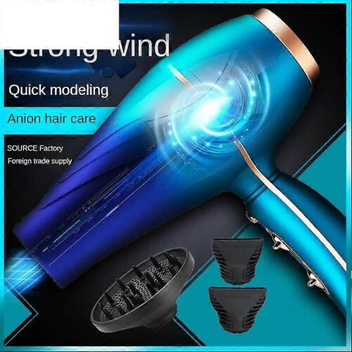 (Light green430)2000W Hair Dryer Professional Negative Ionic Blowdryer With Diffuser Nozzle 3 Heat Settings 2