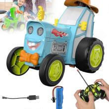 (Blue321) 100% nieuw aangekomen Rc Crazy Jumping Cars, kerstcadeau voor jongens, muziek dansende afstandsbediening