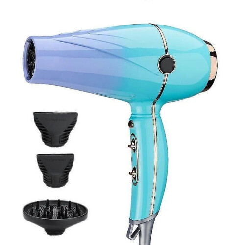 (Light green430)2000W Hair Dryer Professional Negative Ionic Blowdryer With Diffuser Nozzle 3 Heat Settings