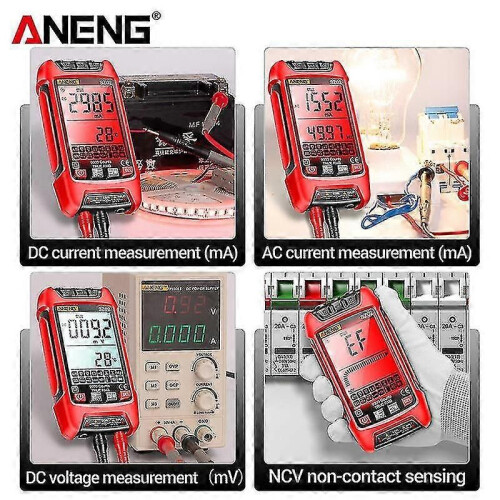 (SZ01 orange  aa335)Aneng Smart Digital Multimeter True Rms Auto Electrical Capacitance Meter Ac Dc 2