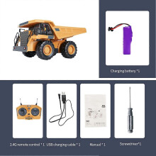 (dumper482) 1:20 RC Escavatore Dumper Auto 2.4g Telecomando Veicolo di ingegneria Camion cingolato Bulldozer