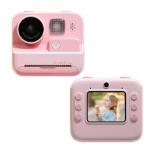 (Pink510) Dual Lens Fotografie Camera Speelgoed Direct Print Camera Voor Kinderen Speelgoedcamera Met