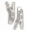 (Front Lower Swing Arm640)2pcs Remote Control Front Lower Swing Arm Aluminum Alloy Replacement For Corally 1