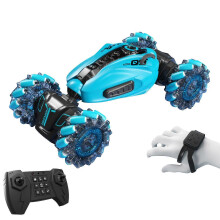 (Blue689) Fusitai Rc Stunt Car, 2.4ghz 4wd Telecomando Sensore gestuale Auto giocattolo, Rotazione bifacciale
