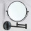 (Black692)1x/3x Magnifying Two Sided Vanity Makeup Mirror, Wall Mount, Round, Chrome Surface, Foldable 1
