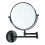 (Black692)1x/3x Magnifying Two Sided Vanity Makeup Mirror, Wall Mount, Round, Chrome Surface, Foldable 4