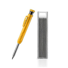 (F set728) Set massief timmermanspotloden, houtbewerkingsgereedschap, mechanisch potlood, 3 kleuren,