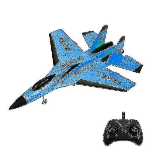 (Blue785)Su 35 Avion Rc Remote Control Airplane Controller Su-35 Fighter Model Plane Kids 1
