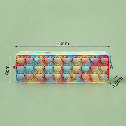 (color687)Bubble music siliconen etui, etui, studenten etui