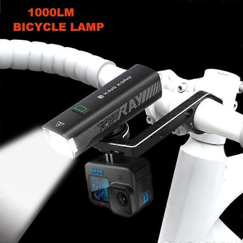 (Supporto comune754)Luce per bicicletta ricaricabile tramite USB, guida notturna, lampada per bicicletta, 1