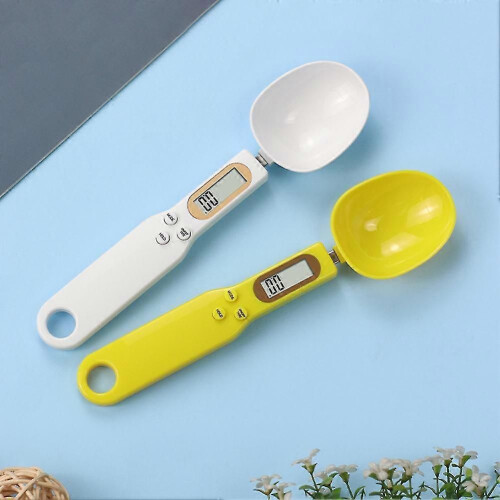 (White1827) Mini cucchiaio dosatore per alimenti con display digitale portatile, bilancia per caffè,