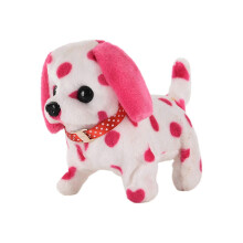 (A-Pink856) Adorable robot chien en peluche interactif qui marche et aboie, idéal pour Halloween