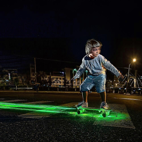 (4 Pieces867)Skateboard Flash Touch Led Light Longboard Night Accessory Usb Rechargable Electric Scooter 1