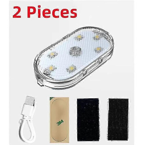 (2 pezzi 868) Skateboard Flash Touch LED Light Longboard Night Accessorio USB Ricaricabile Scooter elettrico