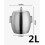 (2L802)304 Secchiello per ghiaccio ovale da 1L e 2L, refrigeratore per vino, secchiello per champagne, 1