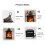 (Style 4997)Portable Flame Lamp With Realistic Fireplace Effect, Battery-powered Led Lantern For Decorative 5