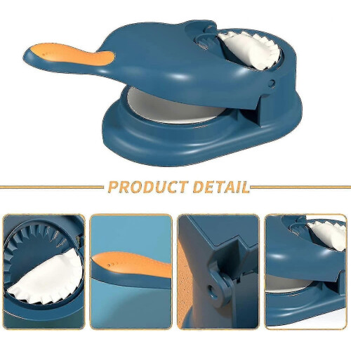 (Blue1118)2 In 1 Dumpling Maker, Kitchen Dumpling Making Tool, Dumpling Mould Print, Dumpling Skin Maker 2