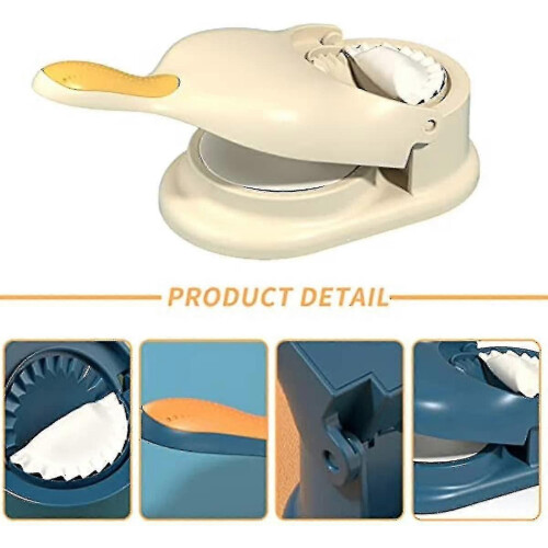 (Beige1119)2 In 1 Dumpling Maker, Kitchen Dumpling Making Tool, Dumpling Mould Print, Dumpling Skin 2