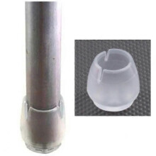 (M adatto per 17-21 mm - Trasparente 24 pezzi 955) 24 pezzi tappi per gambe di sedia piedini in silicone