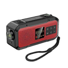 (Red1139) Draagbare noodradio op zonne-energie, Bluetooth-compatibele luidspreker en led-zaklamp
