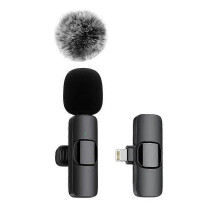 (1 en 1 para iOS 995) Nuevo micrófono inalámbrico de solapa. Incluye grabación de audio y video, y videollamadas