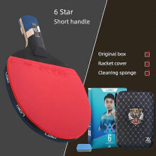 (E6 CS set1027) 9 Star Tafeltennisracket Professioneel 5+2 Carbon Pingpongpeddel 6/7/8/9 Star Ultra
