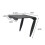 (White1316) Supporto da scrivania pieghevole, mensola per TV Box, mensola per router, supporto per decoder, 5