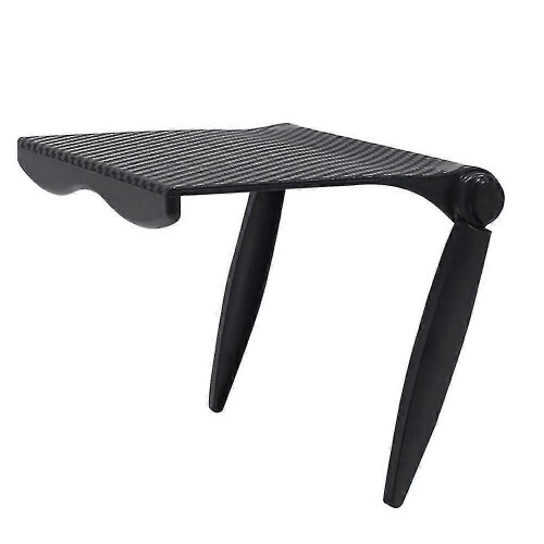 (Nero1318) Supporto da scrivania pieghevole, mensola per TV Box, mensola per router, supporto per decoder,