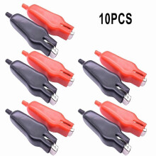 (10st 1361) 210 stuks krokodillenklem 20a PVC omhulde krokodillenklem geïsoleerde batterijklem 75 mm