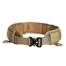 (Color caqui 1074) Cinturón táctico multifuncional de nailon para hombre, ideal para actividades al
