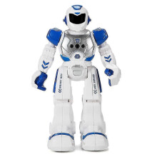 (Blue1409) Robot télécommandé pour enfants et bébés, robot qui marche, chante et joue de la musique
