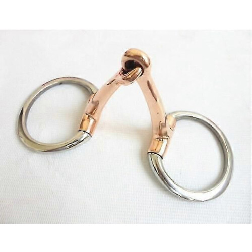 (rund ring 14cm1466) Rostfritt stål Eggbutt hästbett Produkt Kopparledad mun 1