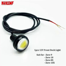(1 faro a pedale 1239)Adatto per scooter elettrico ZERO pedal 12V LED light zero 9/10X/11X giallo