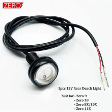 (1 pedale fanale posteriore 1238) Adatto per scooter elettrico ZERO pedal 12V LED light zero 9/10X/11X