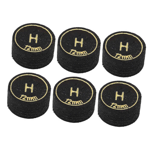 (H1609) 6 embouts de queue de billard de 12 mm, embouts légers de rechange 1