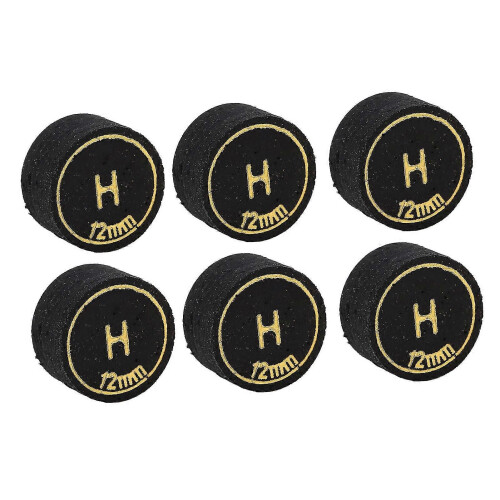 (H1609) 6 embouts de queue de billard de 12 mm, embouts légers de rechange 2