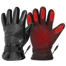 (Tschechische Republik 1554) Motorradhandschuhe, winddicht, wasserdicht, elektrisch beheizbar, wiederaufladbar,