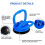 (Red1730)Car Dent Repair Tool Mini Car Dent Puller Auto Bodywork Panel Dent Removal Suction Cup Tools 5