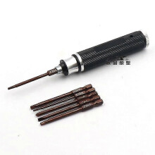 (Black1783) Set di cacciaviti 6 in 1, kit di strumenti per la riparazione di RC, chiave esagonale per