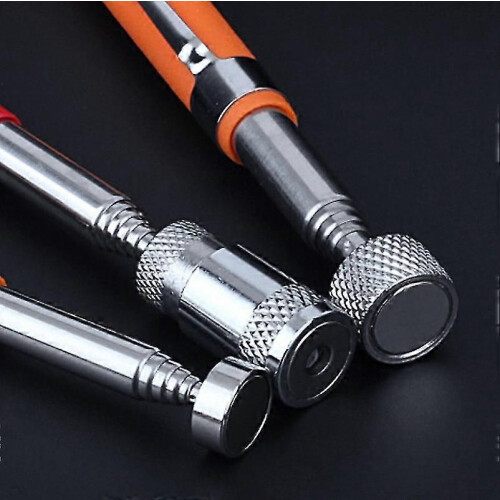 (black with light1747)Car Magnetic Pick-up Tools Retractable Adjustable Grip Extendable Auto Repair 2