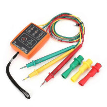 (133123)Sm852b Tester di rotazione trifase Indicatore di fase digitale Rilevatore LED Cicalino Misuratore