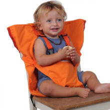 (Orange1848) La cinghia regolabile per sedia da pranzo portatile per bambini è una cintura di sicurezza