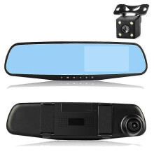 (133288) Achteruitkijkspiegel Autorecorder Autobewaking Auto DVR Voor- en achteropname Dubbele auto-accessoires
