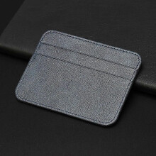 (Blue1853) Portafoglio sottile in similpelle, porta carte di credito, 5 scomparti per carte, piccolo,